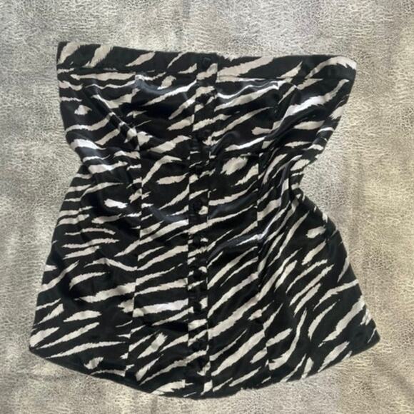 Zebra womens y2k tube top - Picture 1 of 6